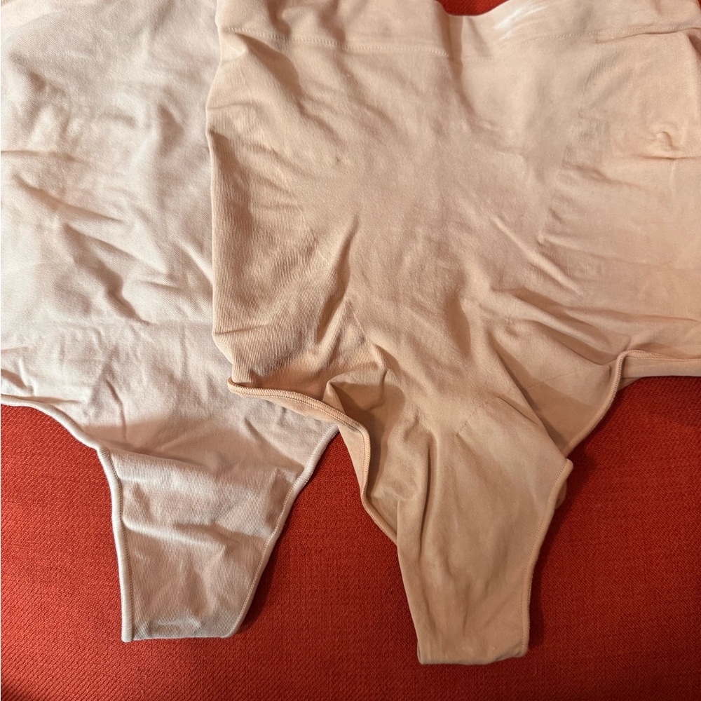 SKIMS Shapewear in Nude and Cream, 4x/5x, 2 pair shapewear